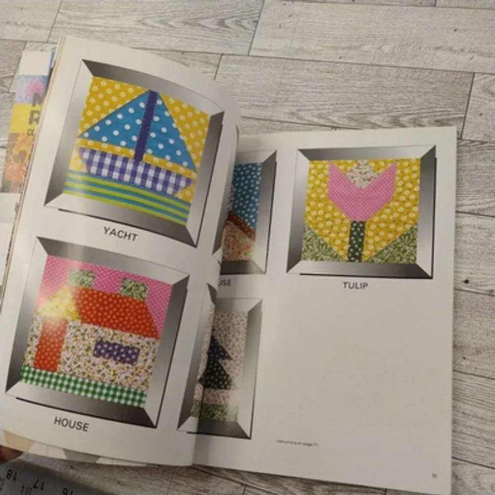 Modern Patchwork Quilting Ondori Vtg 1983 Retro 80s Craft Pattern Book Retrocore